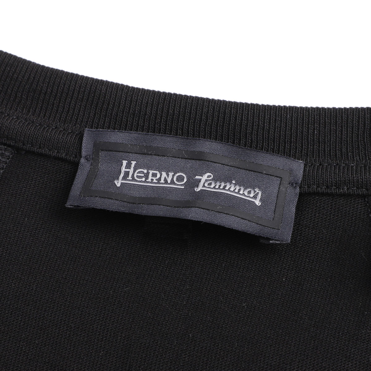 新品❣️【Herno】パネルクルーネックT-シャツ 42 HERNO (ヘルノ) クレープジャージ 無地 クルーネック 半袖 T