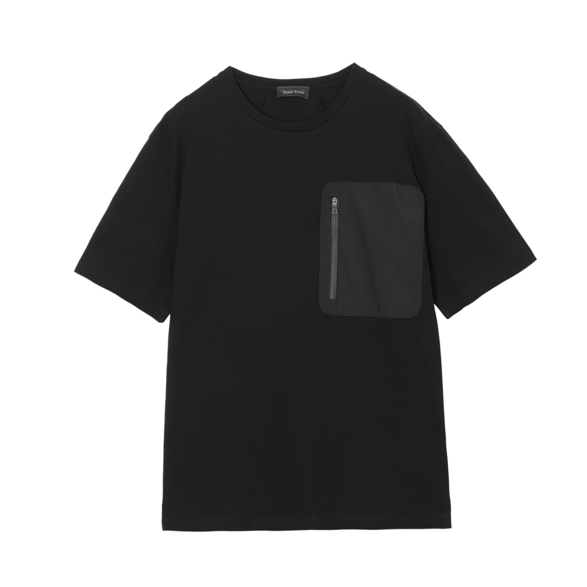 専用HERNO Laminar ヘルノ ラミナー 切替Tシャツ 黒 半袖Tシャツ HERNO Laminar ヘルノ ラミナー Tシャツ JG003DL 52010