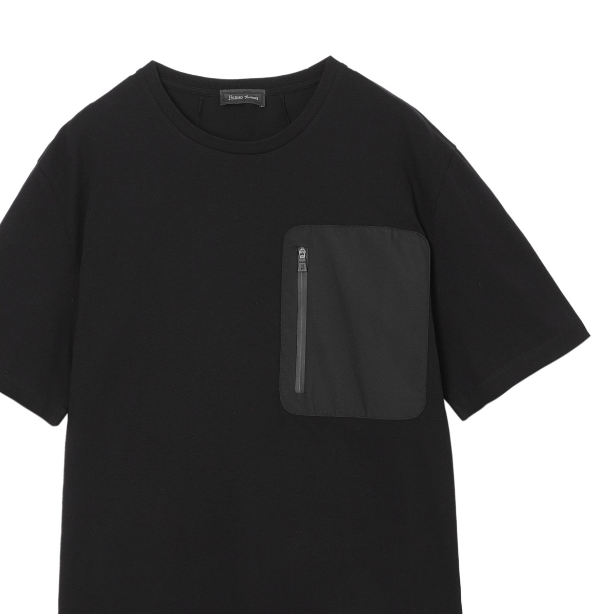 【タイムセール TOPS】HERNO ヘルノ クルーネックTシャツ/LAMINAR COMPACT JERSEY TSHIRT【大きいサイズあり】 メンズ