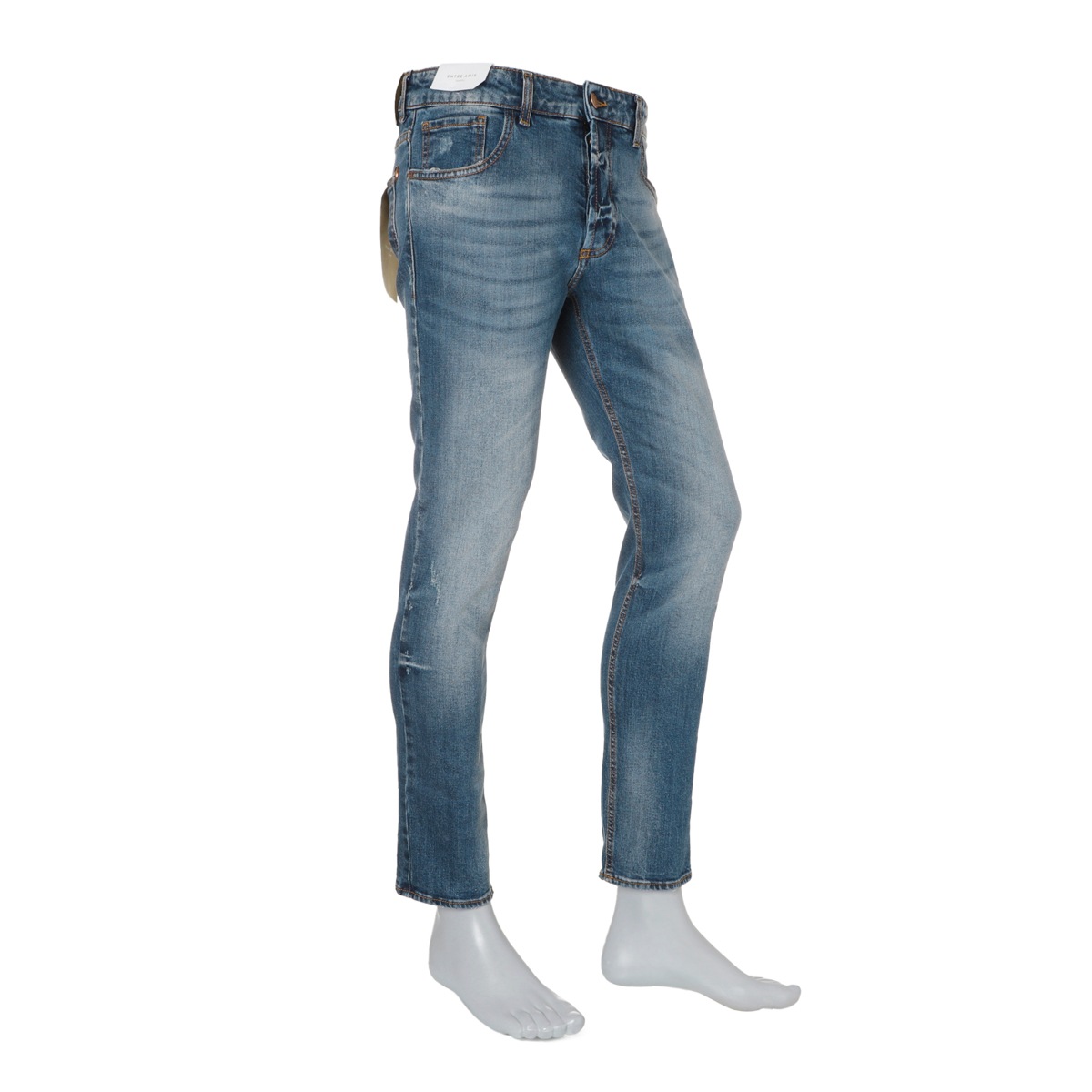 【アウトレット】entre amis アントレアミ ボタンフライジーンズ/5 TK DENIM CORTO【大きいサイズあり】 メンズ