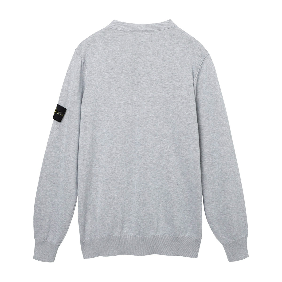 STONE  ストーンアイスランド　クルーネックニット　ホワイト STONE ISLAND (ストーンアイランド) ウール ロゴパッチ クルー