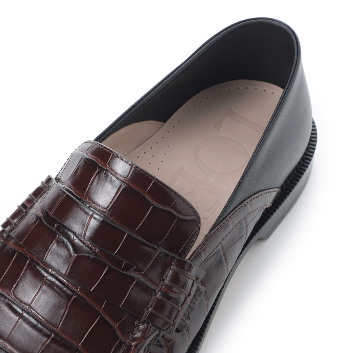 LOEWE 新品未使用 ローファー黒 36(23㎝)　箱、保存袋付き LOEWE ロエベ ローファー/CAMPO FLAP BACK LOAFER カンポ フラップ