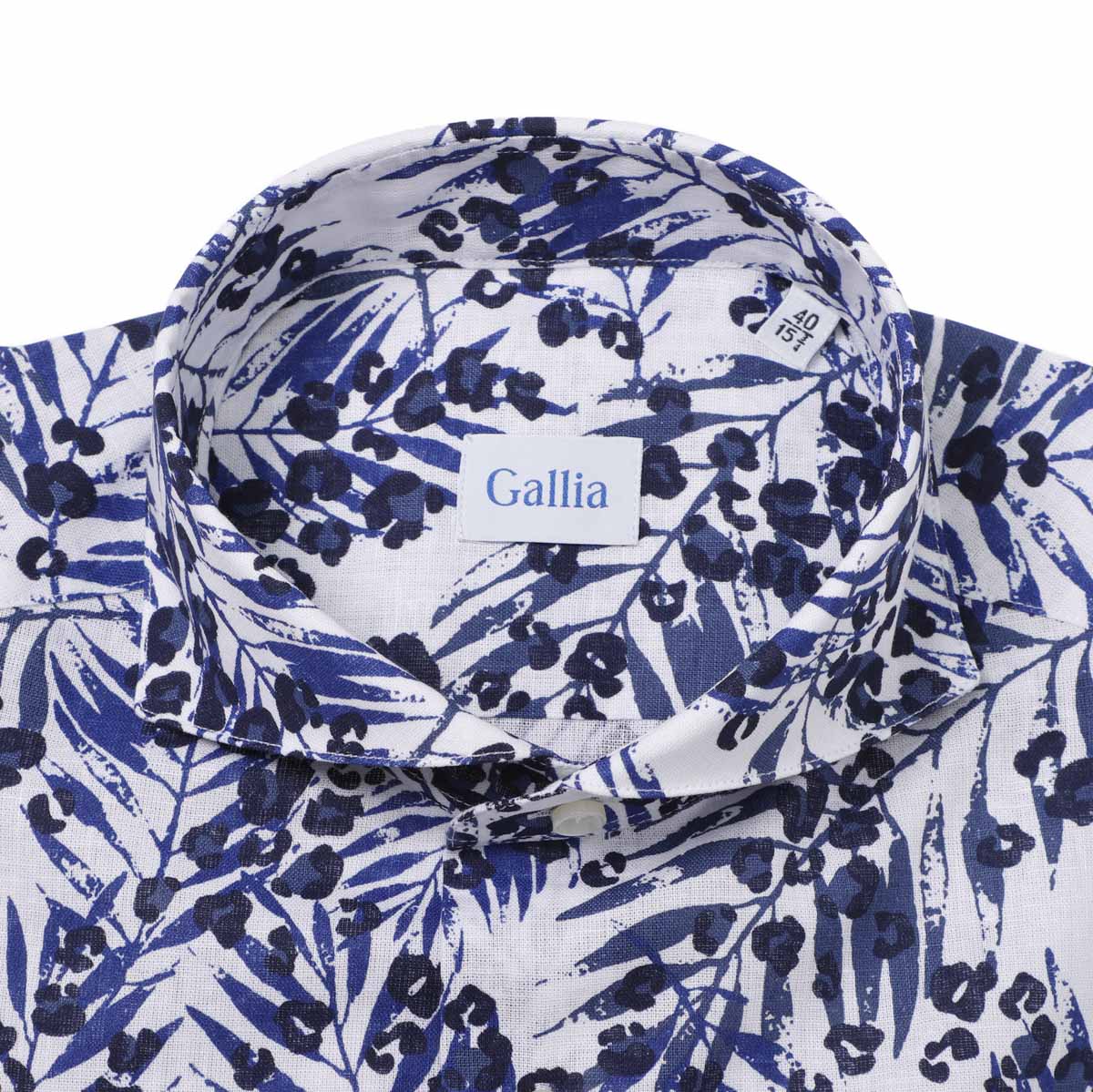 GALLIA ガッリア ホリゾンタルカラーシャツ/総柄シャツ【大きいサイズあり】 メンズ