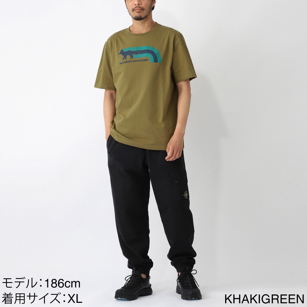 MAISON KITSUNE メゾンキツネ クルーネックTシャツ/FLASH FOX MAISON KITSUNE メゾンキツネ クルーネックTシャツ/FLASH FOX