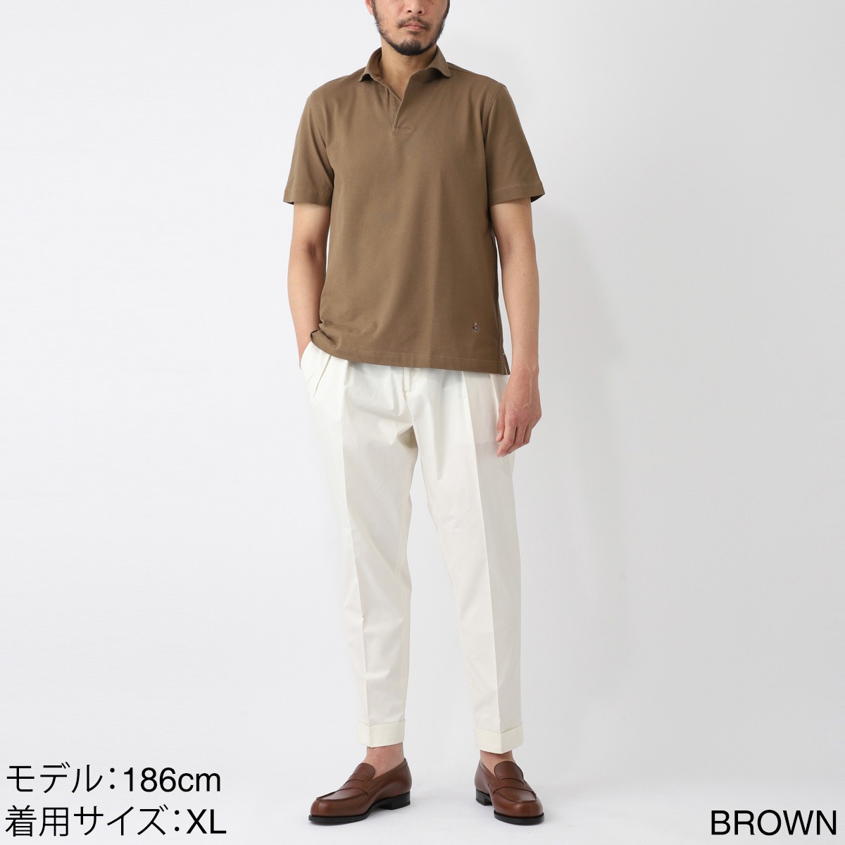 GUY ROVER ギローバー 半袖ポロシャツ/スキッパーポロシャツ/JERSEY メンズ