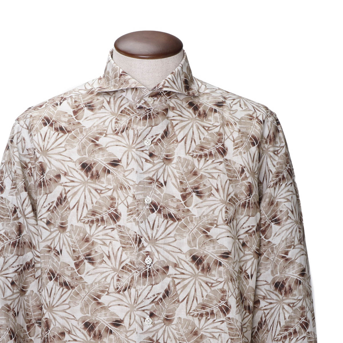 GALLIA ガッリア ホリゾンタルカラーシャツ/総柄シャツ【大きいサイズあり】 メンズ