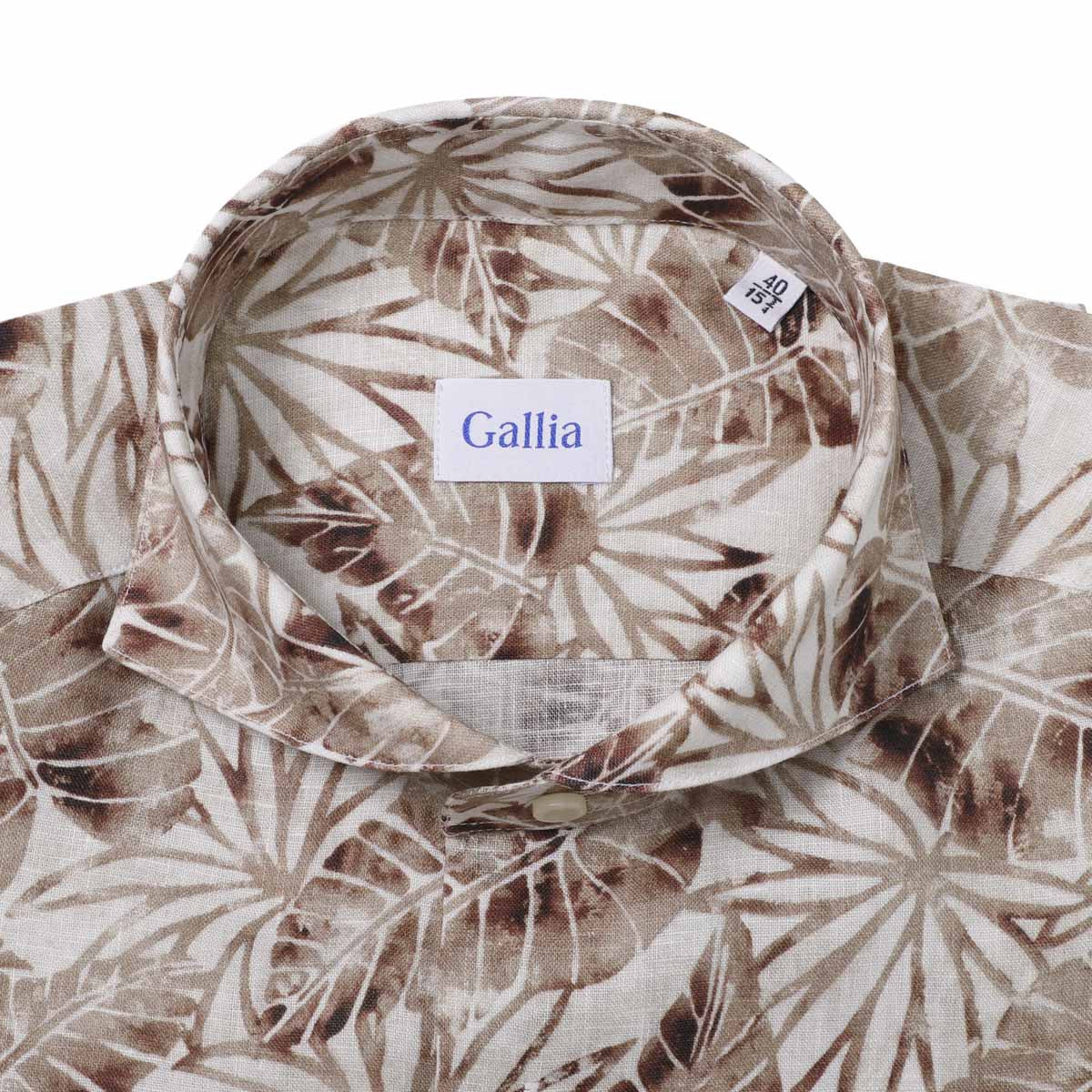 GALLIA ガッリア ホリゾンタルカラーシャツ/総柄シャツ【大きいサイズあり】 メンズ