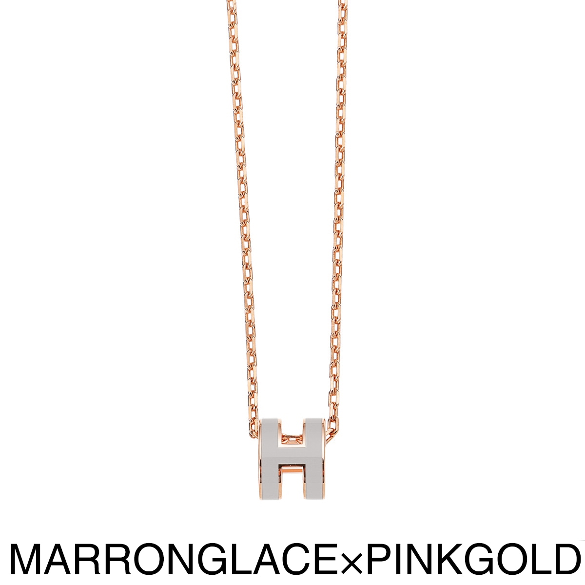 HERMES エルメス ネックレス/MINI POP H PENDANT レディース