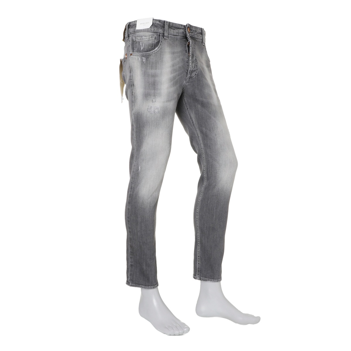 【アウトレット】entre amis アントレアミ ボタンフライジーンズ/5 TK DENIM CORTO【大きいサイズあり】 メンズ