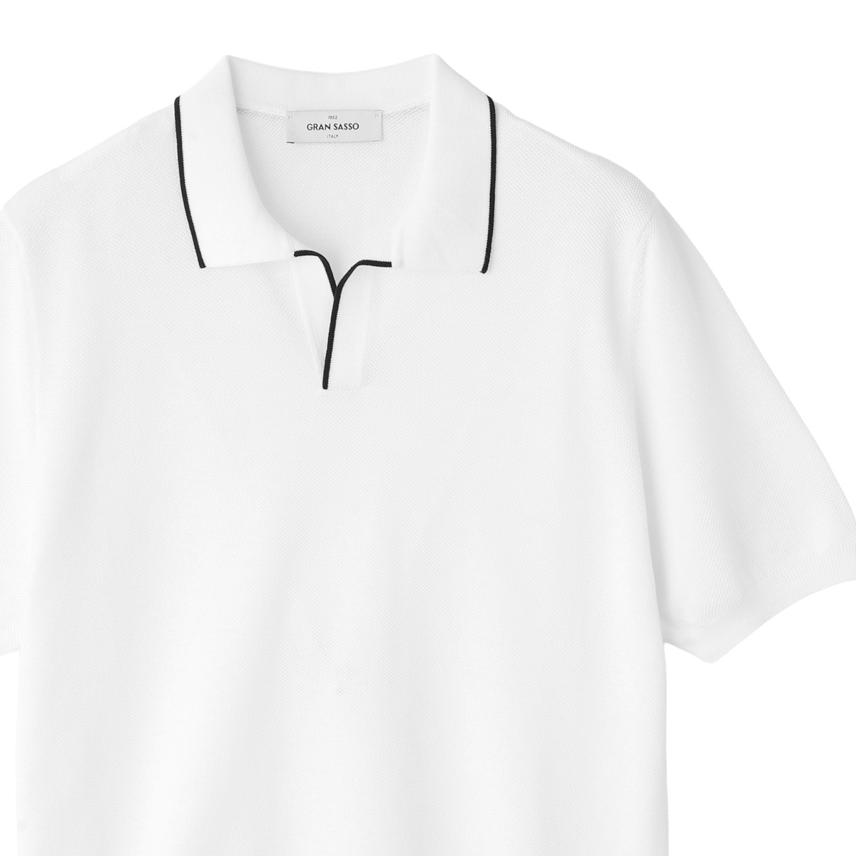 Gran Sasso グランサッソ ニットポロシャツ/スキッパーポロシャツ/SKIPPER M/M FRESH COTTON フレッシュコットン【大きいサイズあり】 メンズ