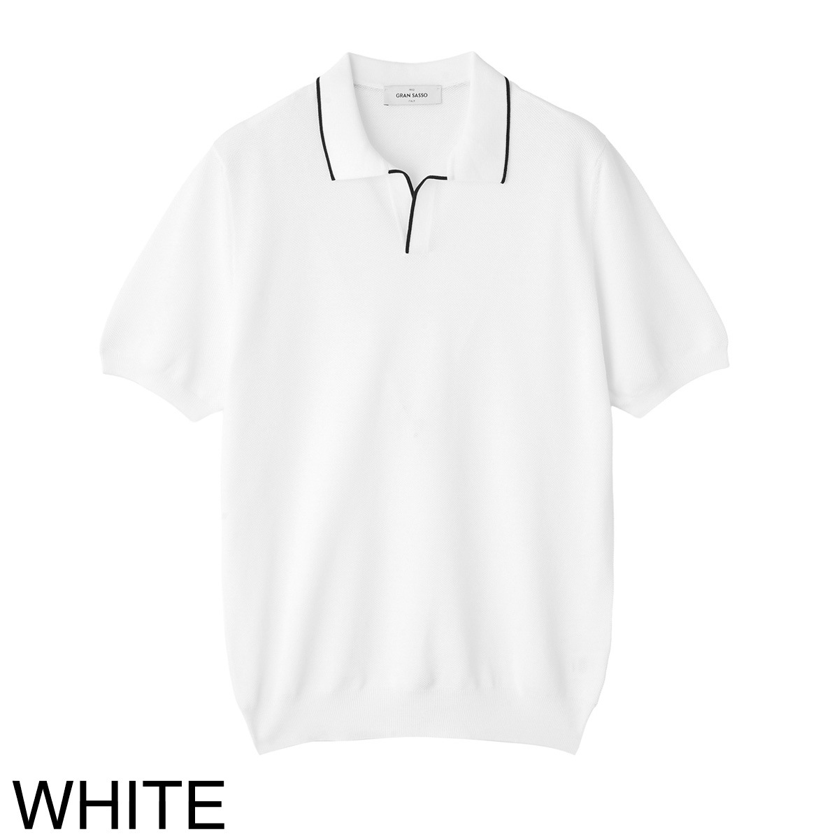 Gran Sasso グランサッソ ニットポロシャツ/スキッパーポロシャツ/SKIPPER M/M FRESH COTTON フレッシュコットン【大きいサイズあり】 メンズ