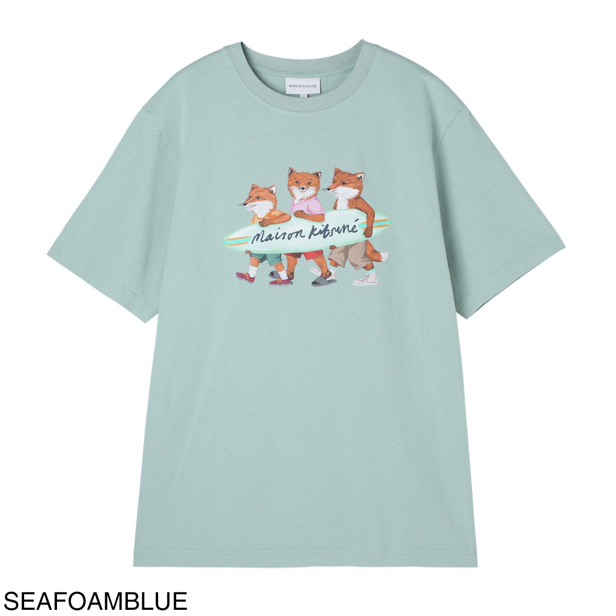 MAISON KITSUNE クルーネックTシャツ mm00120kj0118 MAISON KITSUNE メゾンキツネ クルーネックTシャツ/SURFING
