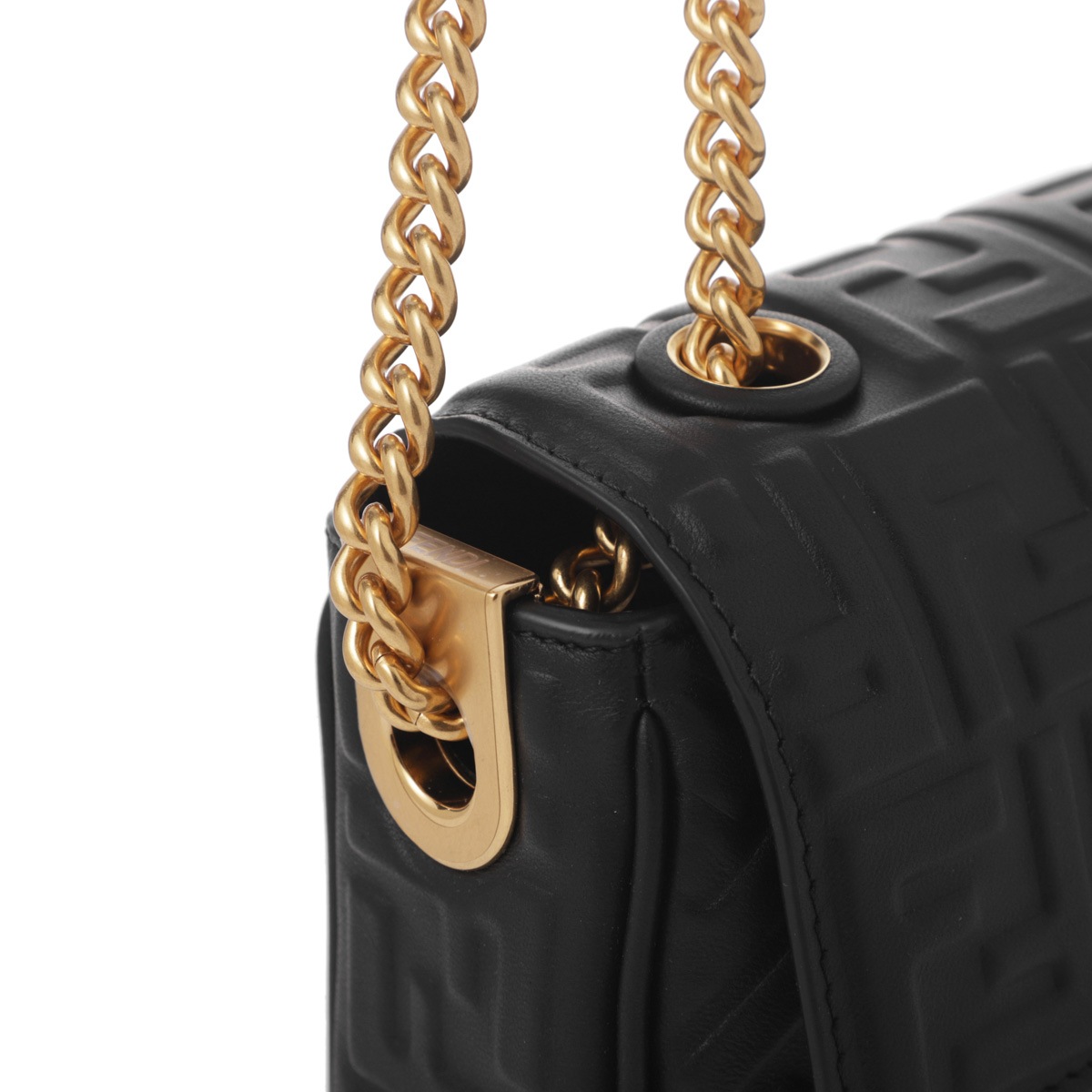 FENDI フェンディ ショルダーバッグ 3WAY/ハンドバッグ/BAGUETTE CHAIN MIDI  NAPPA  FF レディース