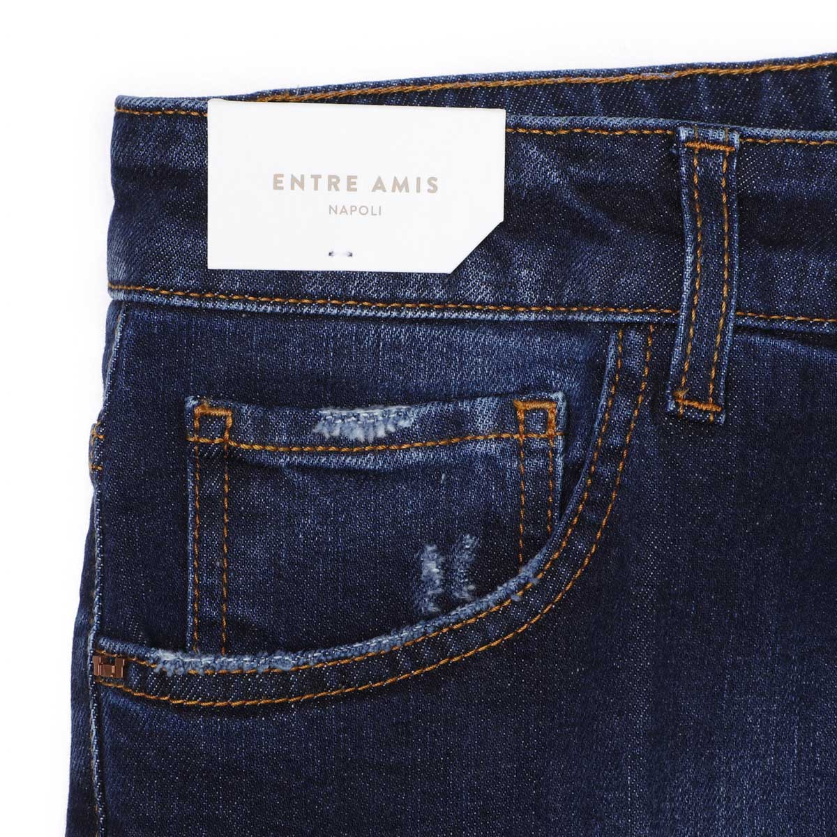 【アウトレット】entre amis アントレアミ ボタンフライジーンズ/5 TK DENIM CORTO【大きいサイズあり】 メンズ