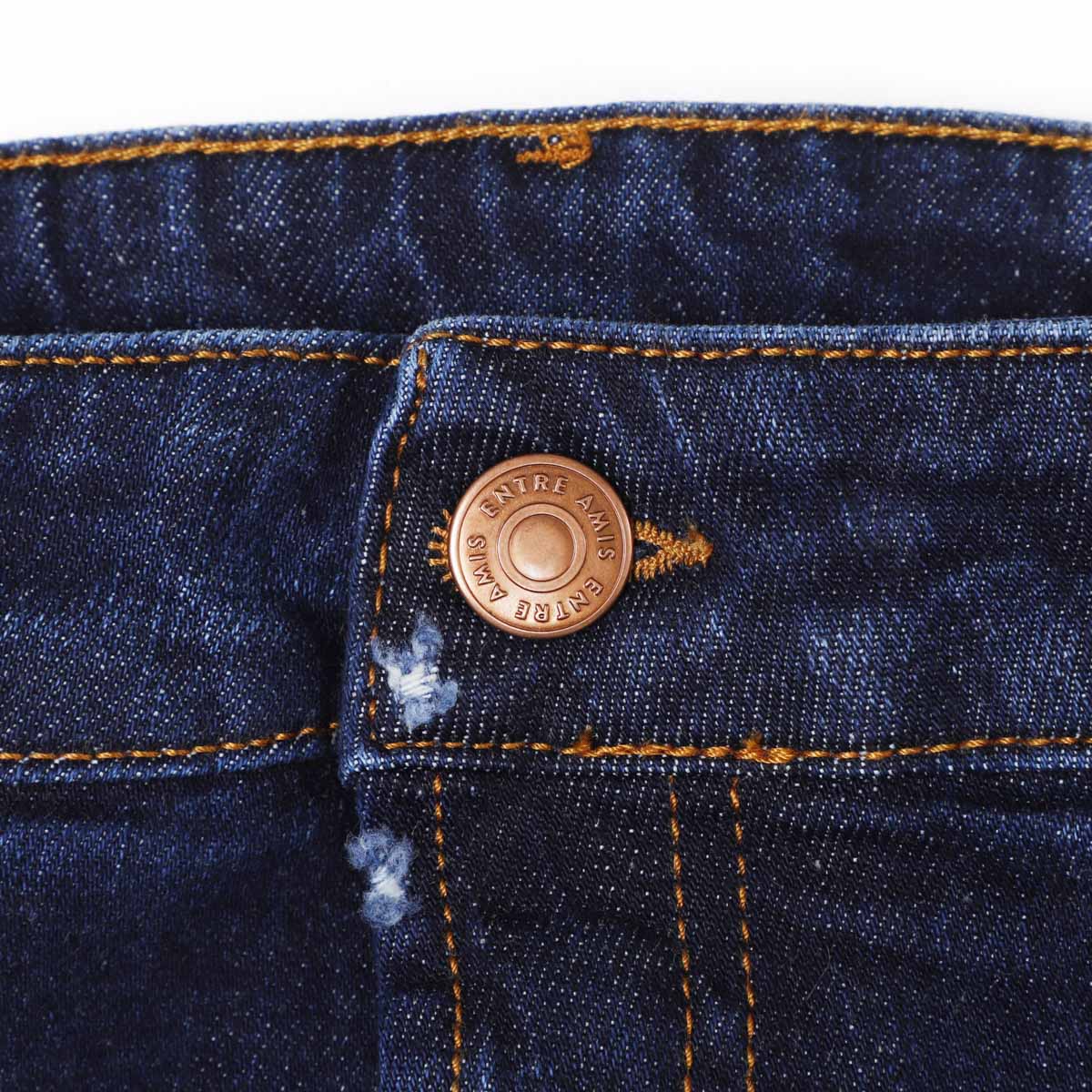 【アウトレット】entre amis アントレアミ ボタンフライジーンズ/5 TK DENIM CORTO【大きいサイズあり】 メンズ