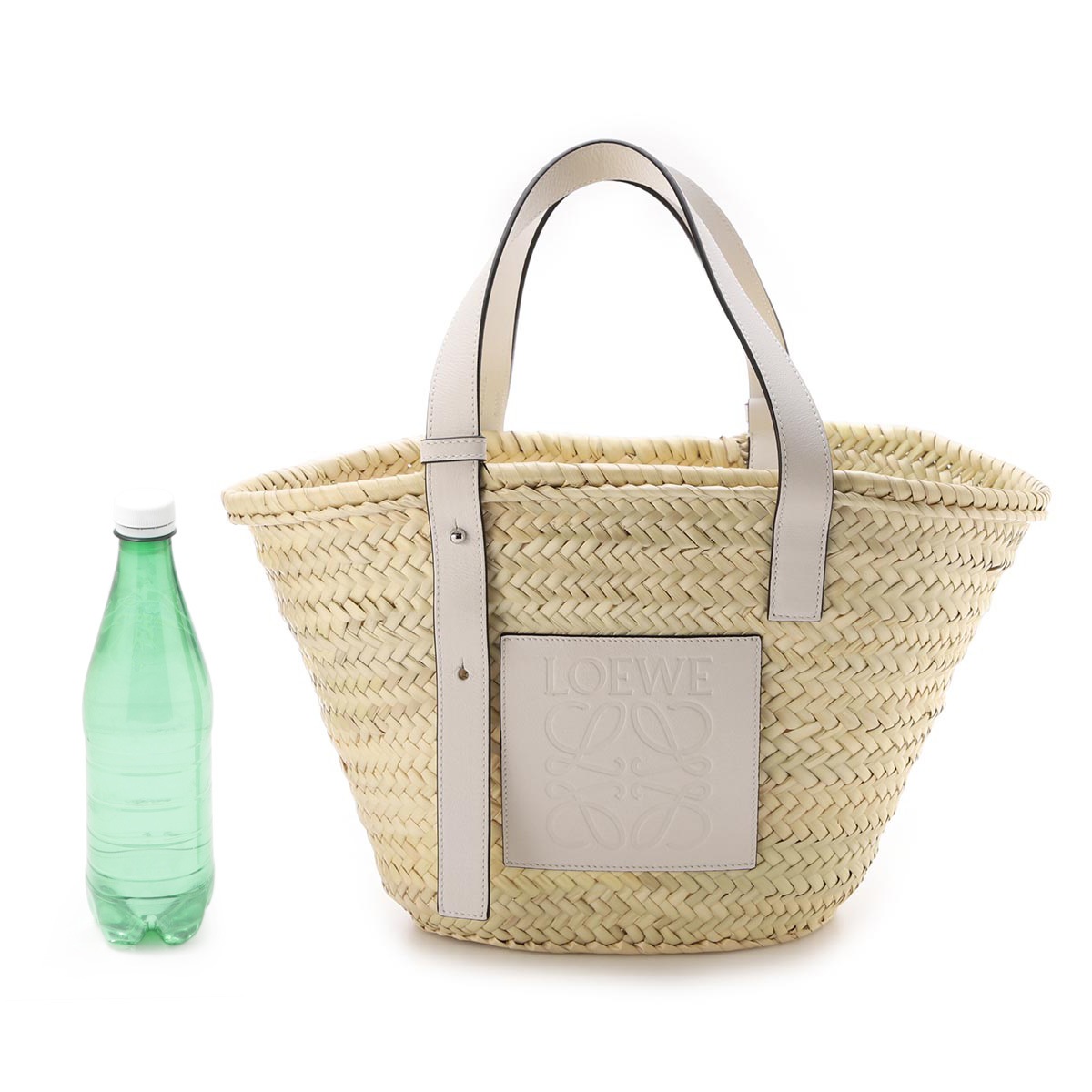 LOEWE ロエベ バスケットバッグ/トートバッグ/Basket bag in palm leaf and calfskin レディース