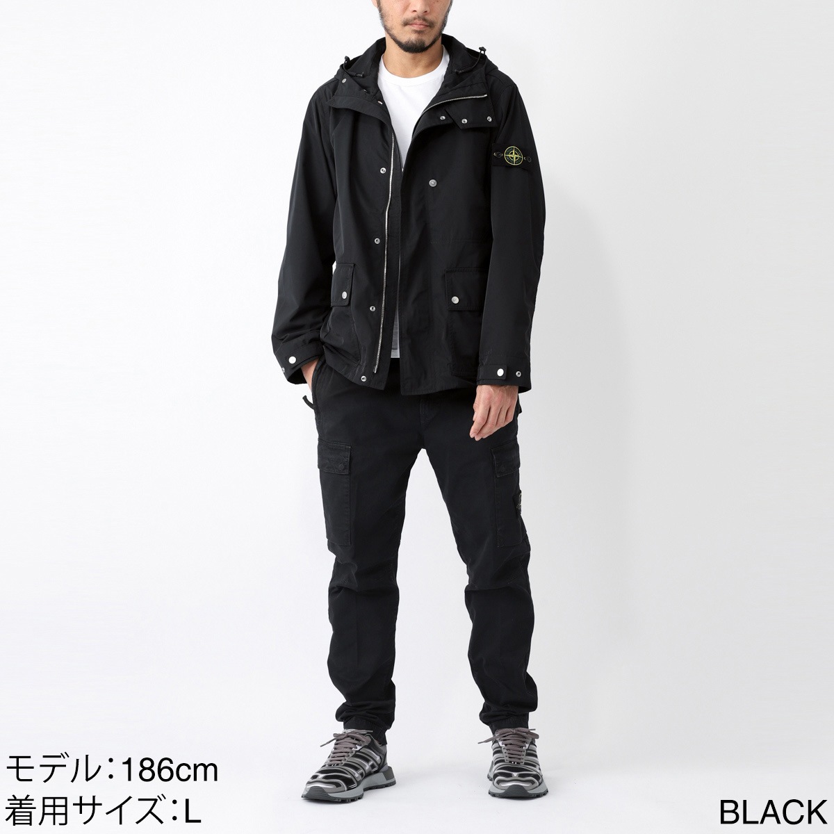 speed様専用STONE ISLAND / フーデッドブルゾン24AW/ M 【公式通販】
