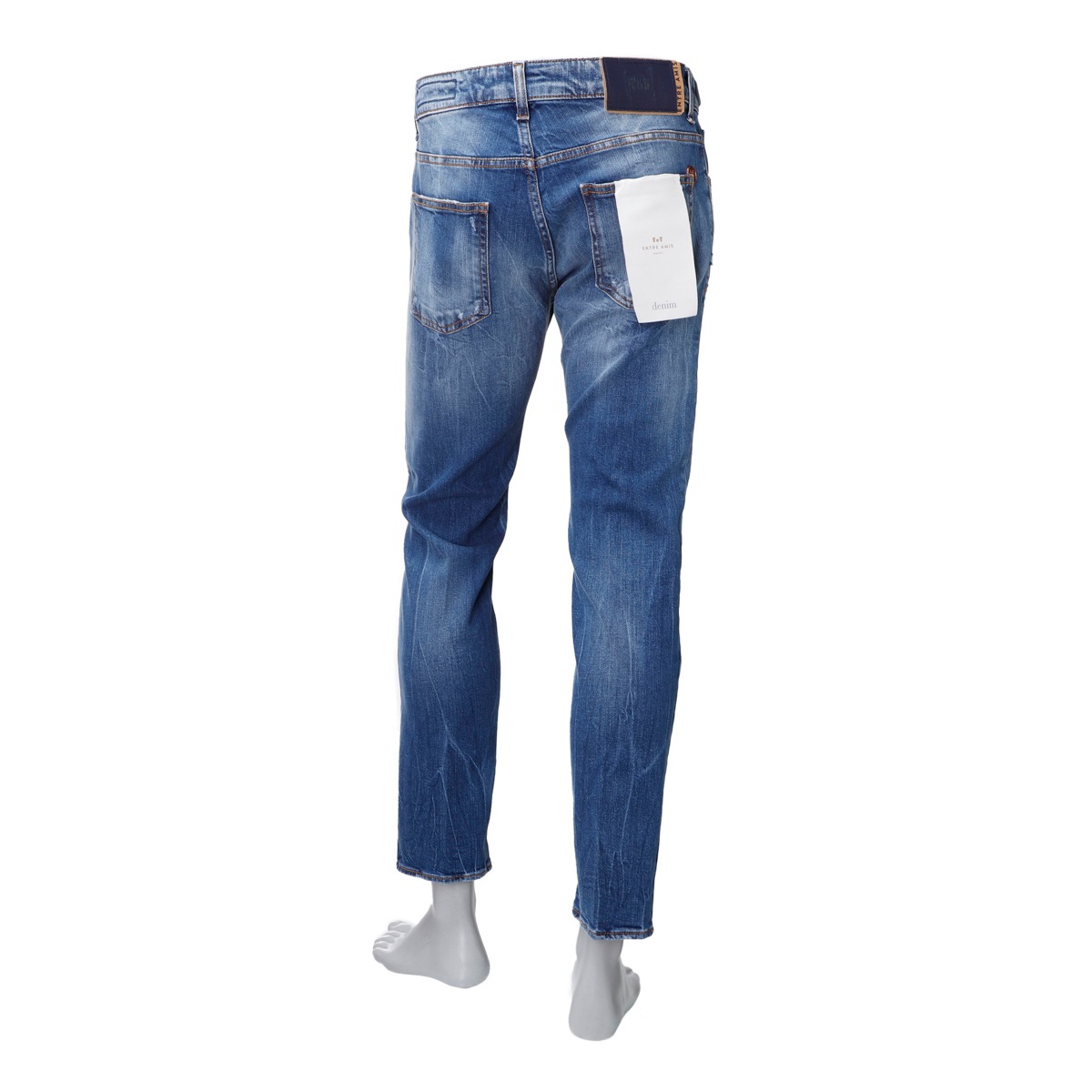 【アウトレット】【ラスト1点】entre amis アントレアミ ボタンフライジーンズ/5 TK DENIM CORTO【大きいサイズあり】 メンズ