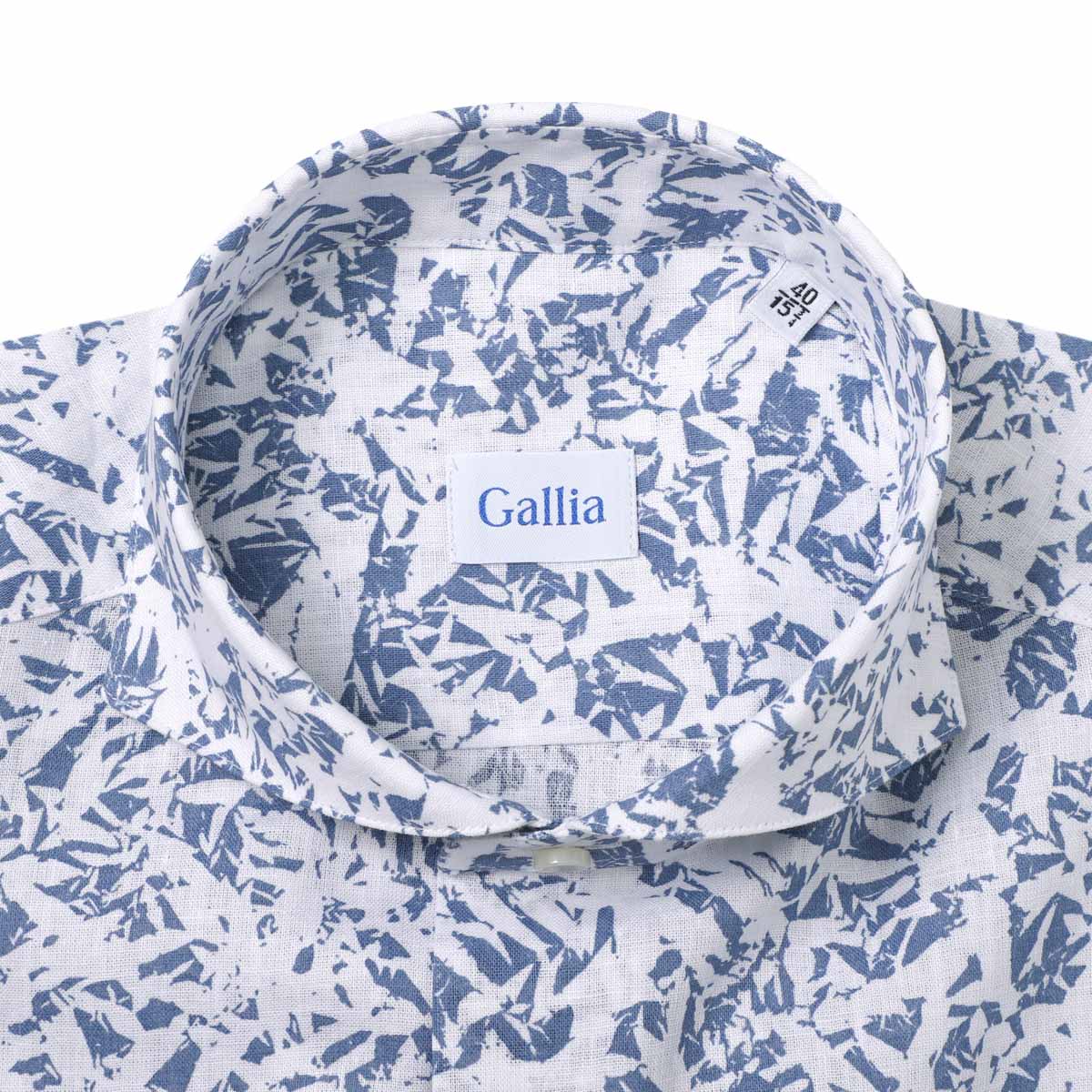 GALLIA ガッリア ホリゾンタルカラーシャツ/総柄シャツ【大きいサイズあり】 メンズ