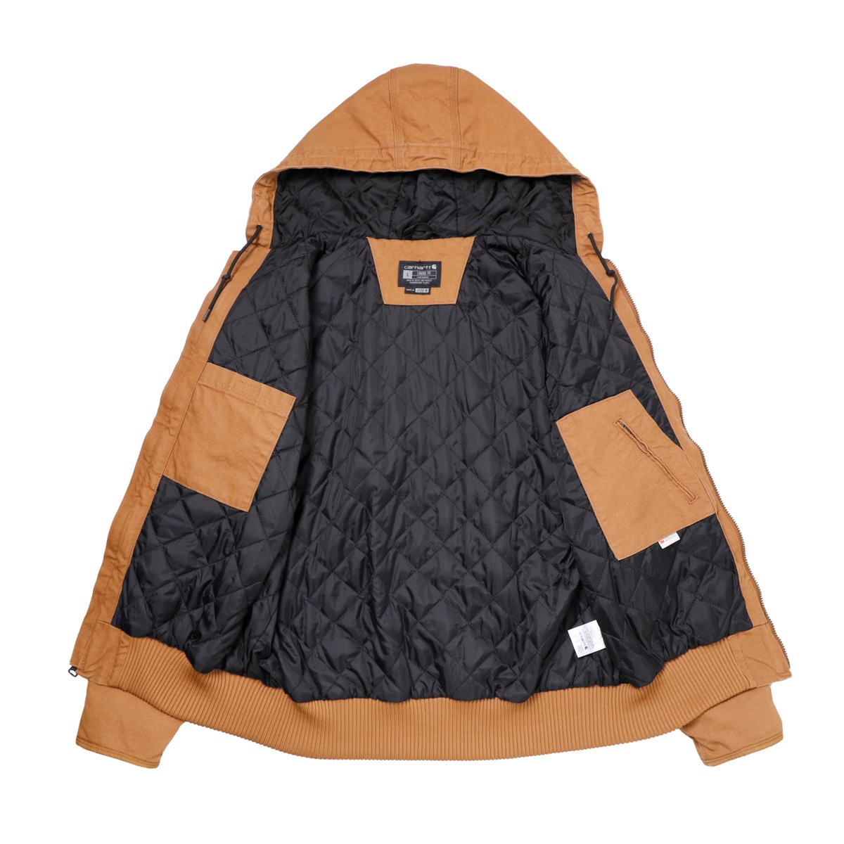 【アウトレット】【ラスト1点】Carhartt カーハート 中綿入りフーデッドブルゾン/アクティブジャケット/WASHED DUCK INSULATED ACTIVE JAC メンズ