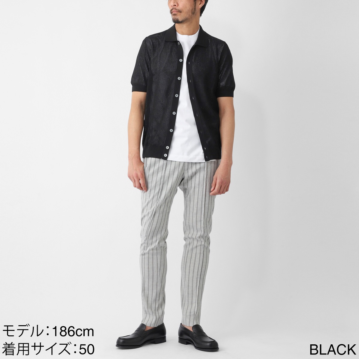 Gran Sasso グランサッソ 半袖ニットシャツ/FRESH COTTON SHORT SLEEVE KNIT SHIRT フレッシュコットン【大きいサイズあり】 メンズ