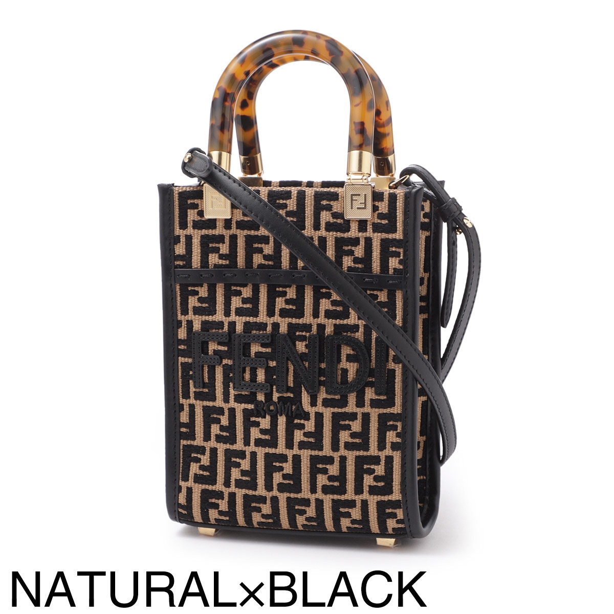 FENDI フェンディ トートバッグ 2WAY/SUNSHINE SHOPPER MINI レディース