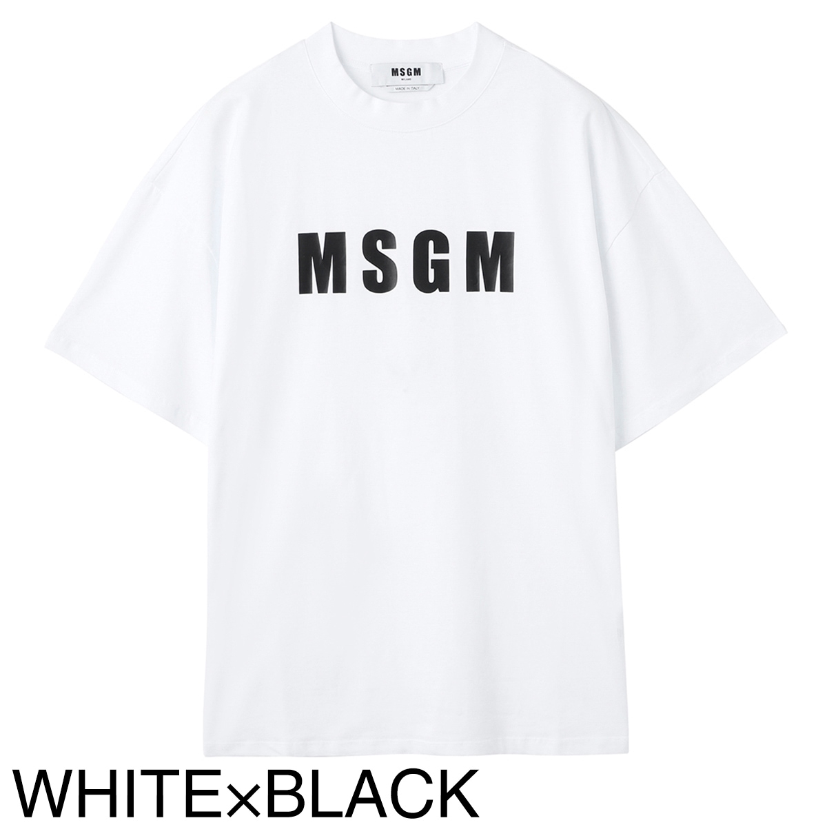 トップス MSGM アウトレット】MSGM エムエスジーエム クルーネックTシャツ