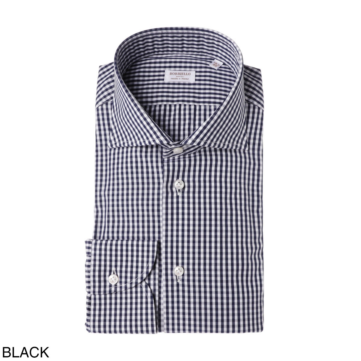 Tシャツ・カットソー BORRIELLO FW24 'Marechiaro' shirt (19050 1) BORRIELLO ボリエッロ ワイドカラーシャツ/セミワイドカラー