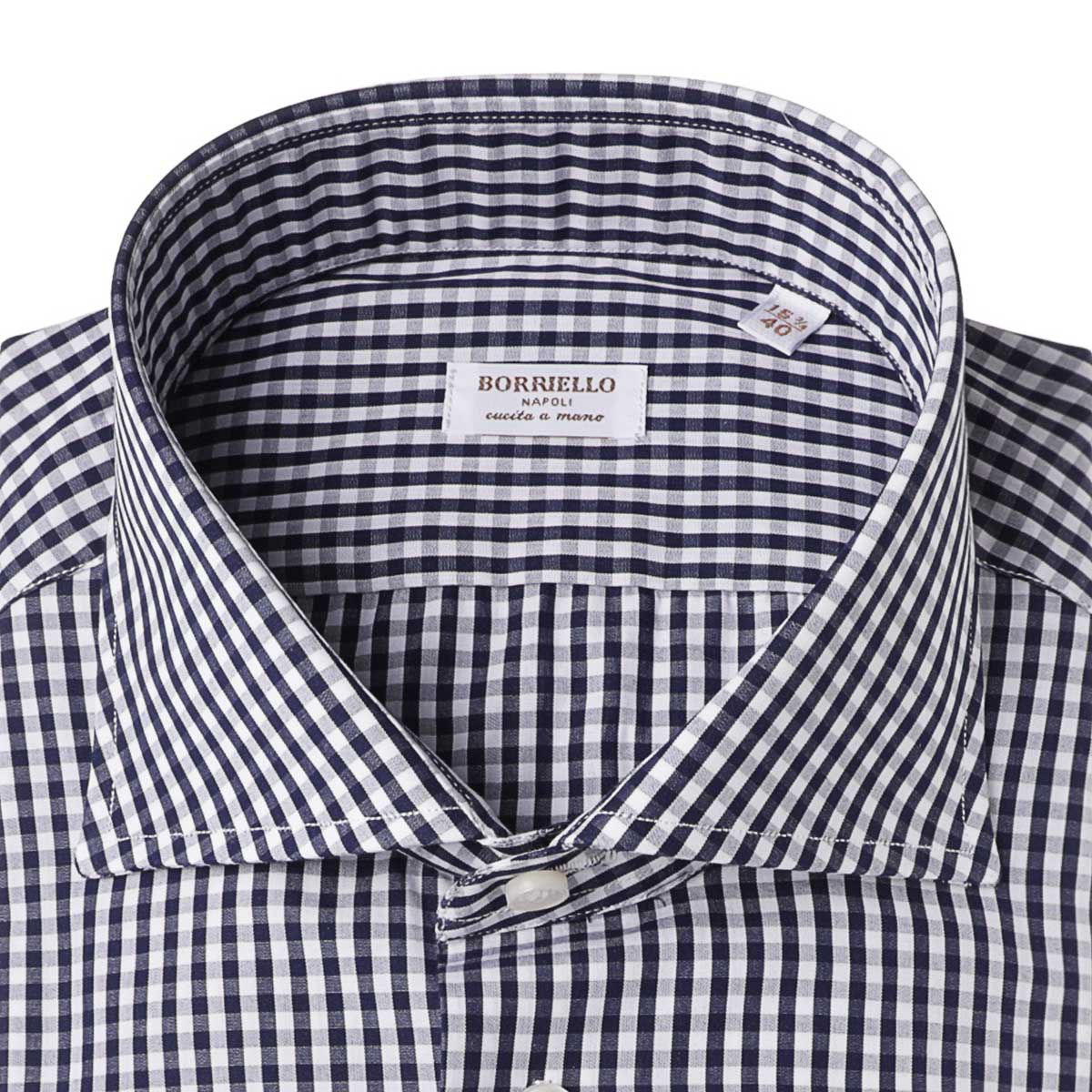 Tシャツ・カットソー BORRIELLO FW24 'Marechiaro' shirt (19006 4) BORRIELLO ボリエッロ ワイドカラーシャツ/セミワイドカラー