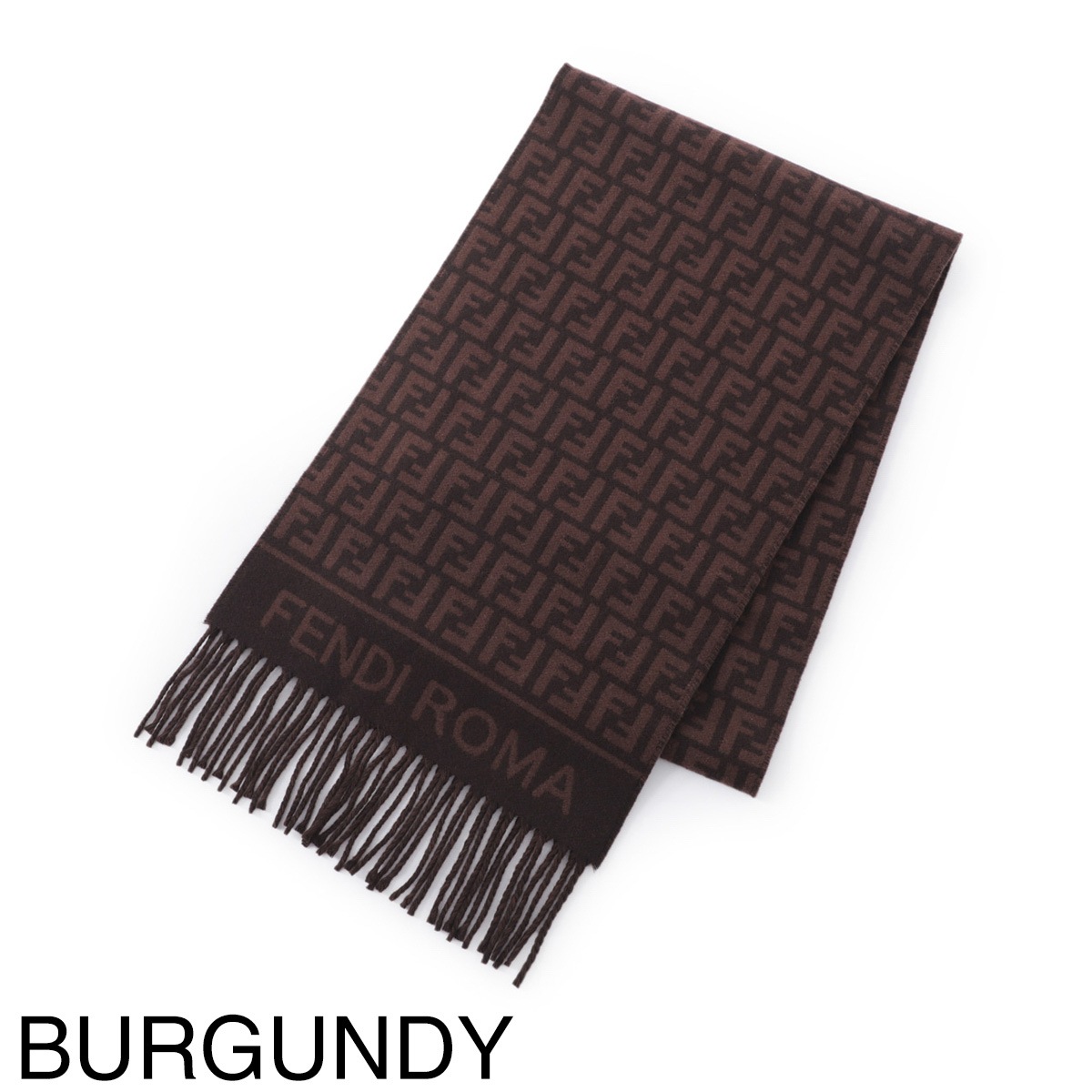 FENDI マフラー フェンディ FENDI マフラー ストール ズッカ ブラウン ウール素材