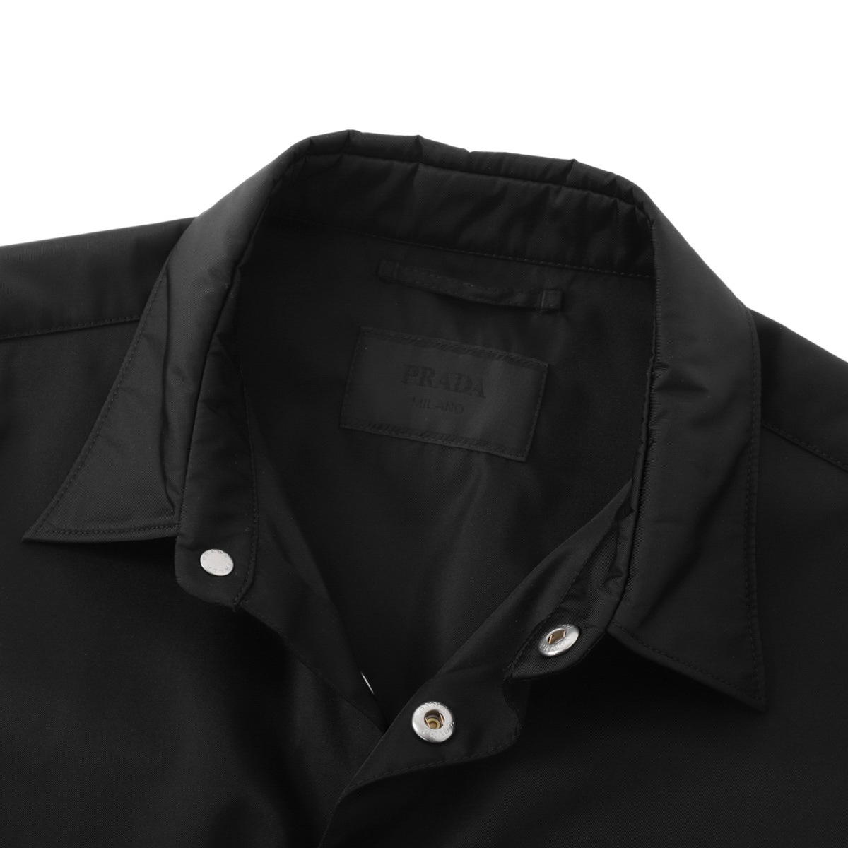 プラダ PRADA ナイロンジャケット シャツジャケット ブラック ☆Prada プラダ☆Re-Nylon シャツ ジャケット (PRADA/シャツ) SC548