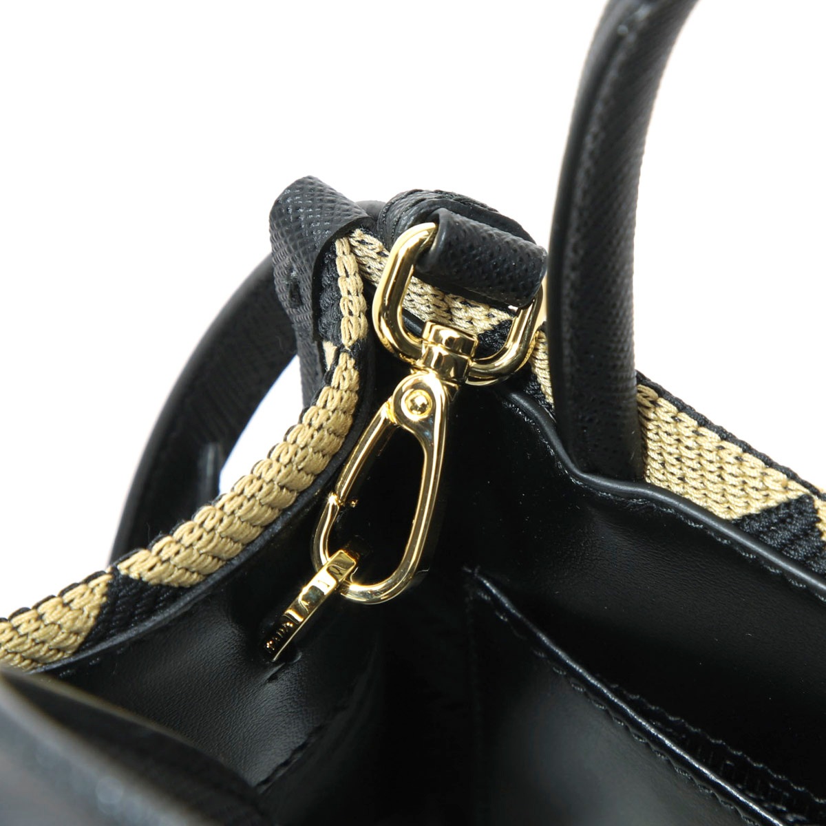 プラダ TRIANGOLO ジャカード サフィアーノレザー 2way バッグ PRADA プラダ トートバッグ 2WAY/マイクロバッグ/TRIANGOLO JA