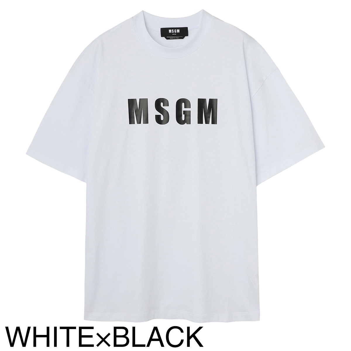 アウトレット】MSGM エムエスジーエム クルーネック Tシャツ アウトレット】MSGM エムエスジーエム クルーネック Tシャツ
