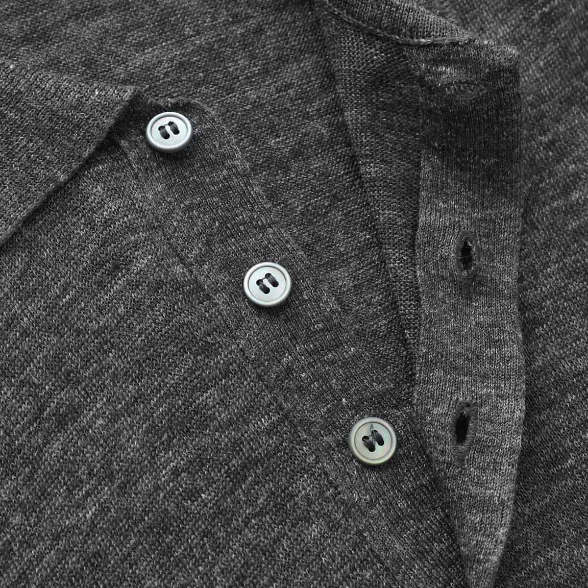 Gran Sasso グランサッソ ニットリネンポロシャツ/KNITTED LINEN POLO【大きいサイズあり】 メンズ
