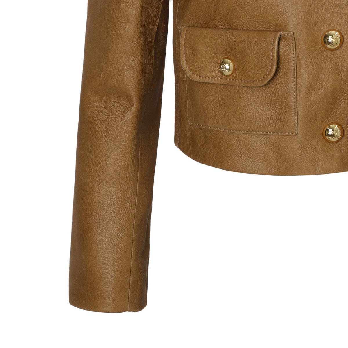 CELINE セリーヌ レザージャケット/ピュアカラージャケット/VESTE COL