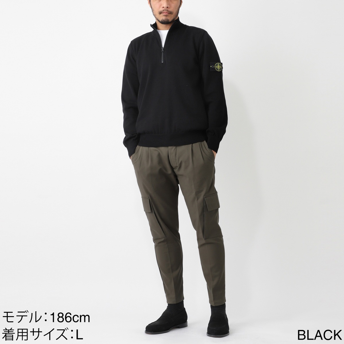 STONE ISLAND ストーンアイランド ハーフジップニット/5100063 SOFT
