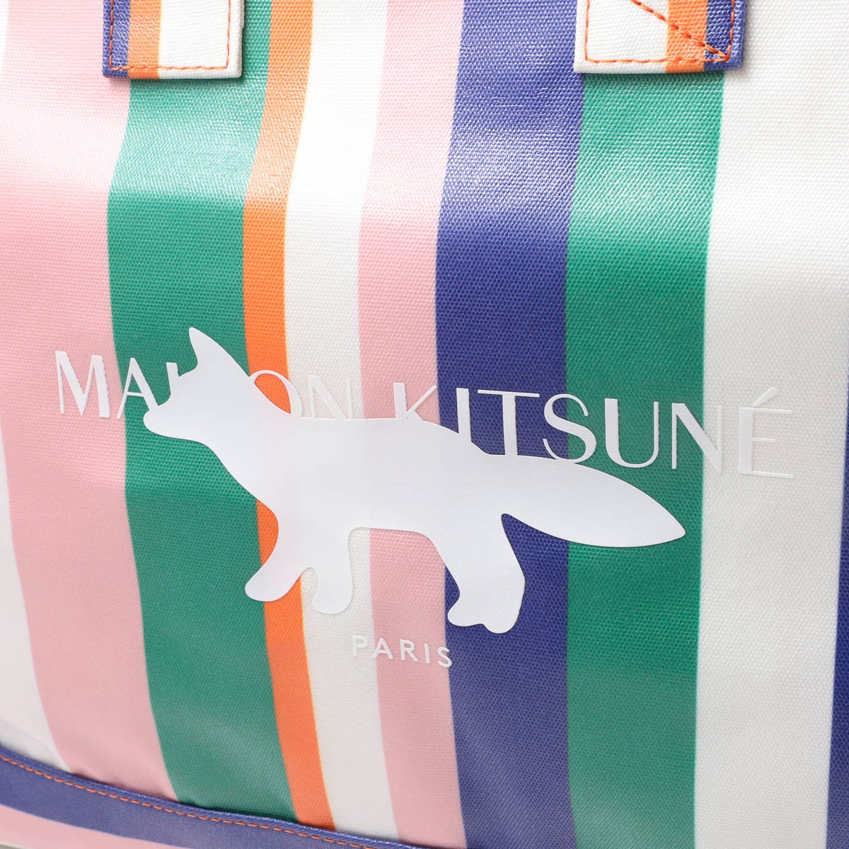 アウトレット】MAISON KITSUNE メゾンキツネ トートバッグ/STRIPE E/W