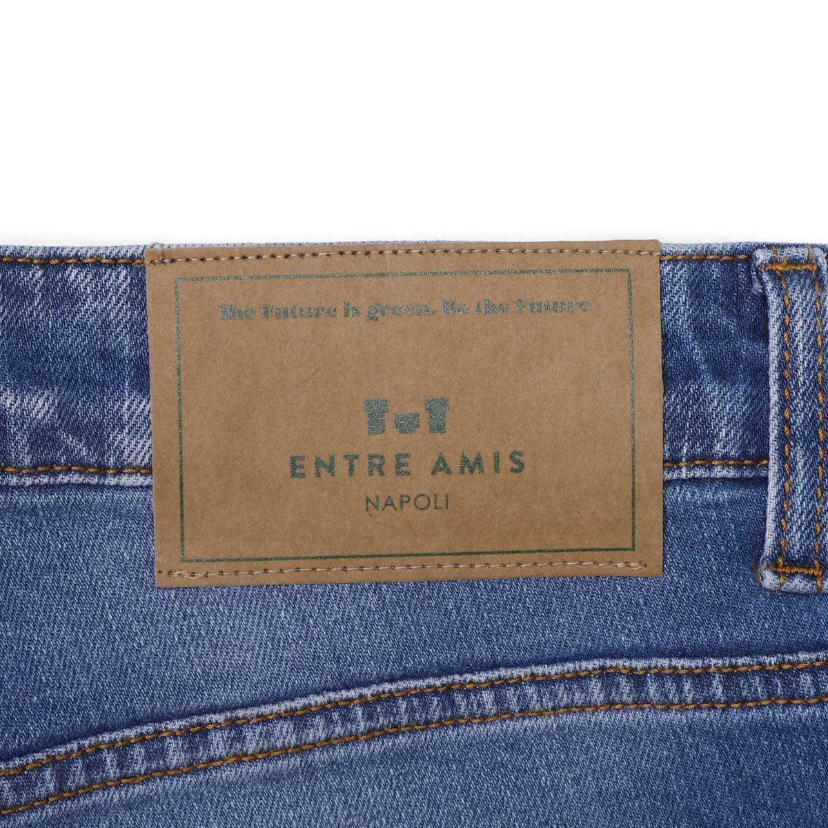 【アウトレット】entre amis アントレアミ ボタンフライジーンズ/5 TK DENIM CORTO【大きいサイズあり】 メンズ