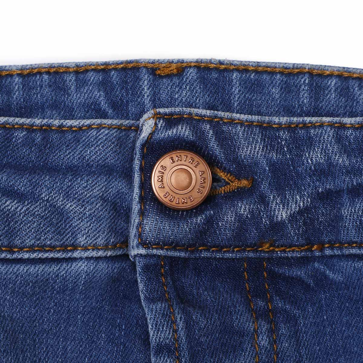 【アウトレット】entre amis アントレアミ ボタンフライジーンズ/5 TK DENIM CORTO【大きいサイズあり】 メンズ