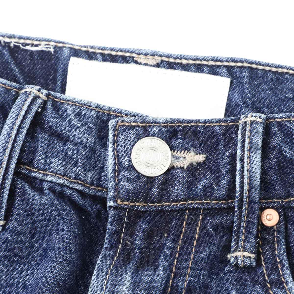 MOTHER マザー ジップフライジーンズ/THE HALF PIPE ANKLE ワイドカーブ デニムパンツ アンクル丈 レディース