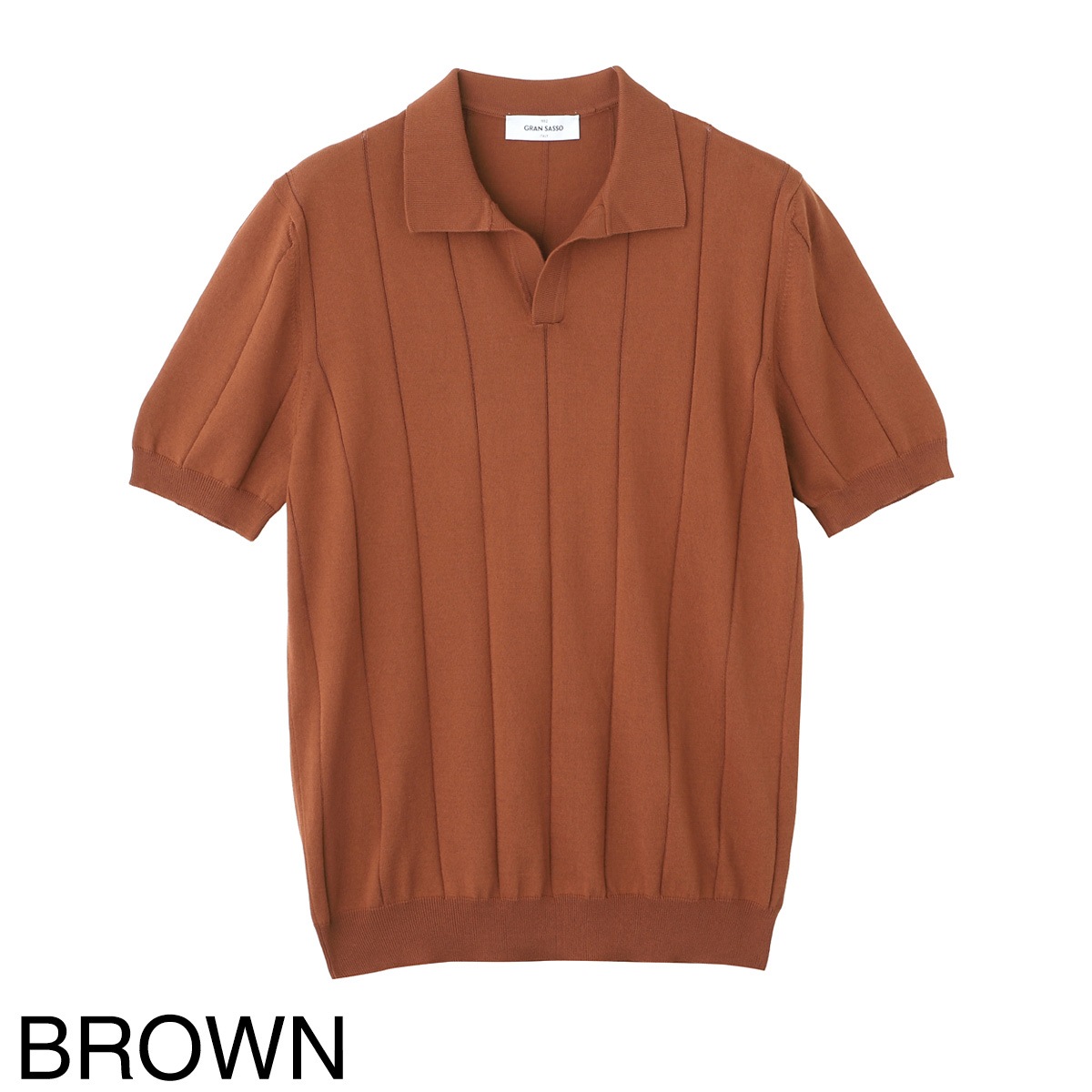 Gran Sasso グランサッソ ニットポロシャツ/スキッパーポロシャツ/SKIPPER M/M FRESH COTTON フレッシュコットン【大きいサイズあり】 メンズ