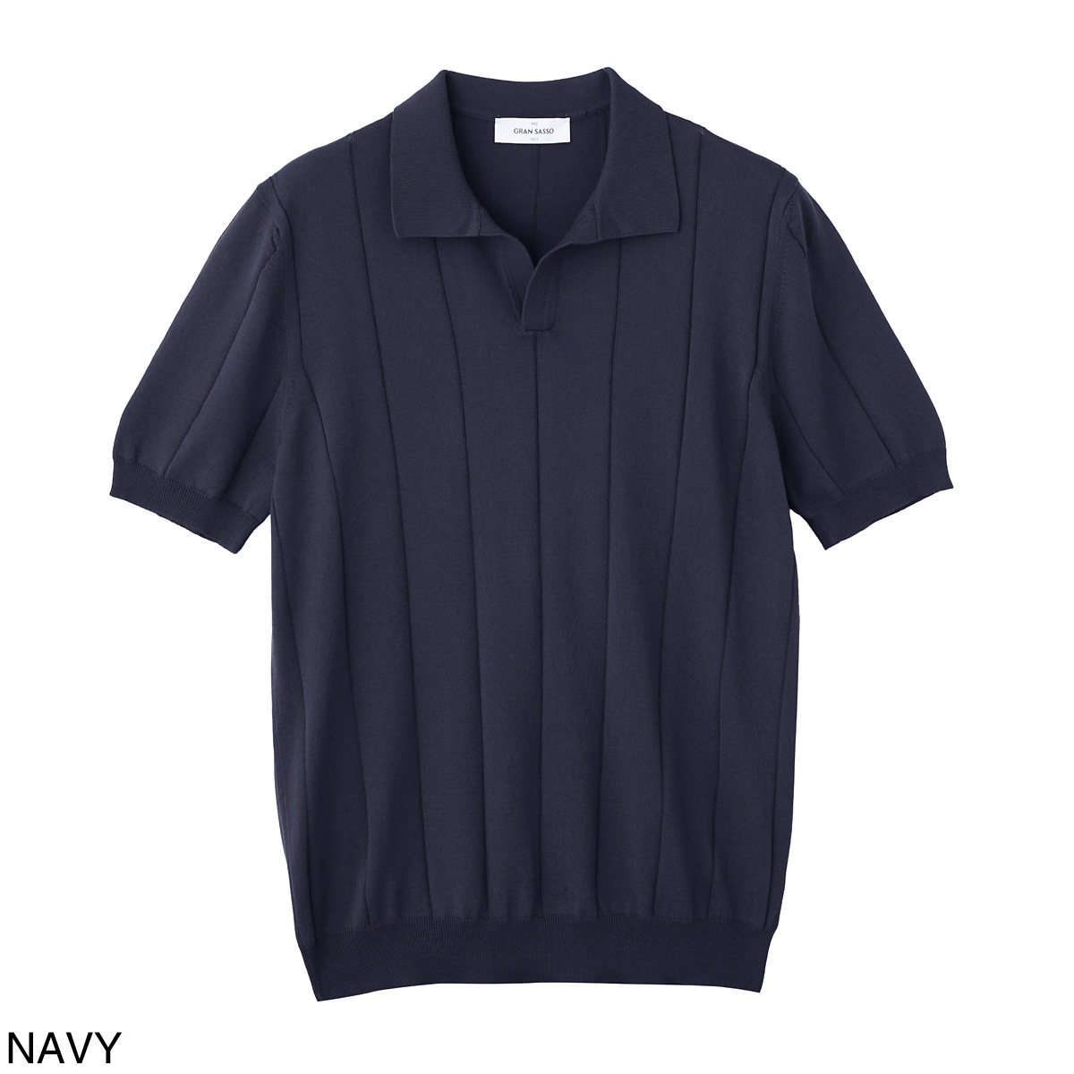 Gran Sasso グランサッソ ニットポロシャツ/スキッパーポロシャツ/SKIPPER M/M FRESH COTTON フレッシュコットン【大きいサイズあり】 メンズ