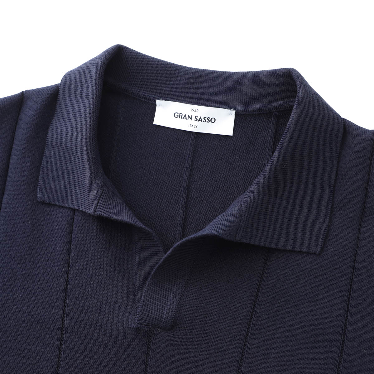 Gran Sasso グランサッソ ニットポロシャツ/スキッパーポロシャツ/SKIPPER M/M FRESH COTTON フレッシュコットン【大きいサイズあり】 メンズ