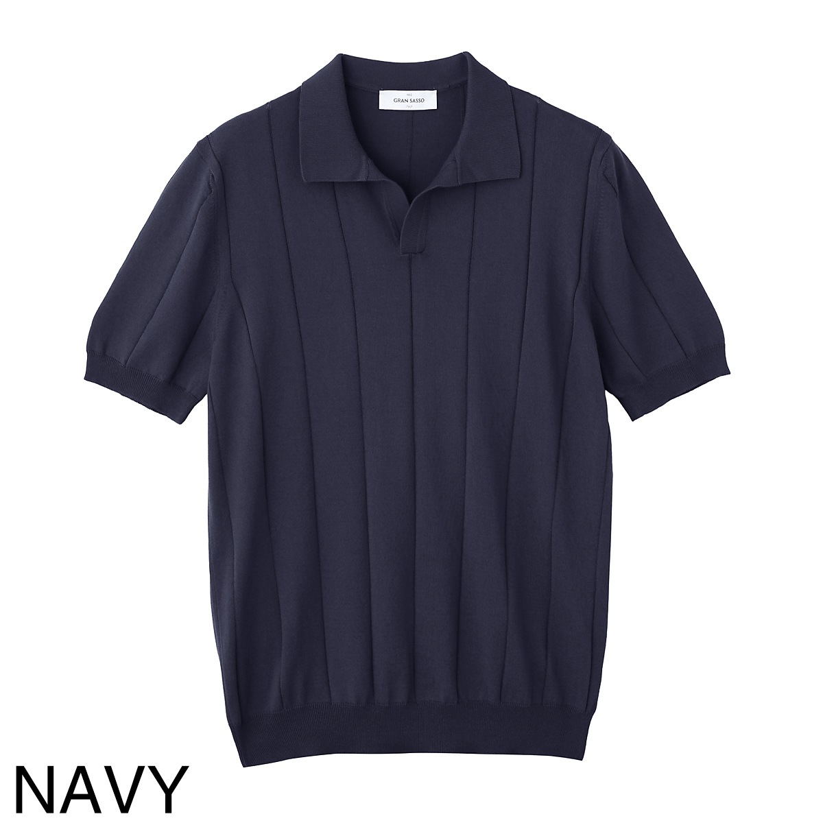 Gran Sasso グランサッソ ニットポロシャツ/スキッパーポロシャツ/SKIPPER M/M FRESH COTTON フレッシュコットン【大きいサイズあり】 メンズ