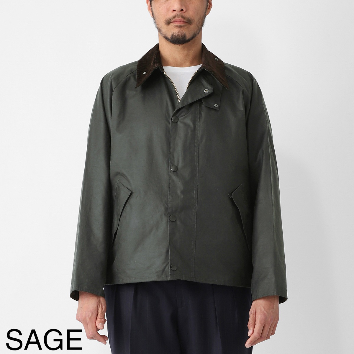 Barbour バブアー ワックスコーティング ジャケット/コーチジャケット/TRANSPORT OVERSIZED WAXED JACKET メンズ