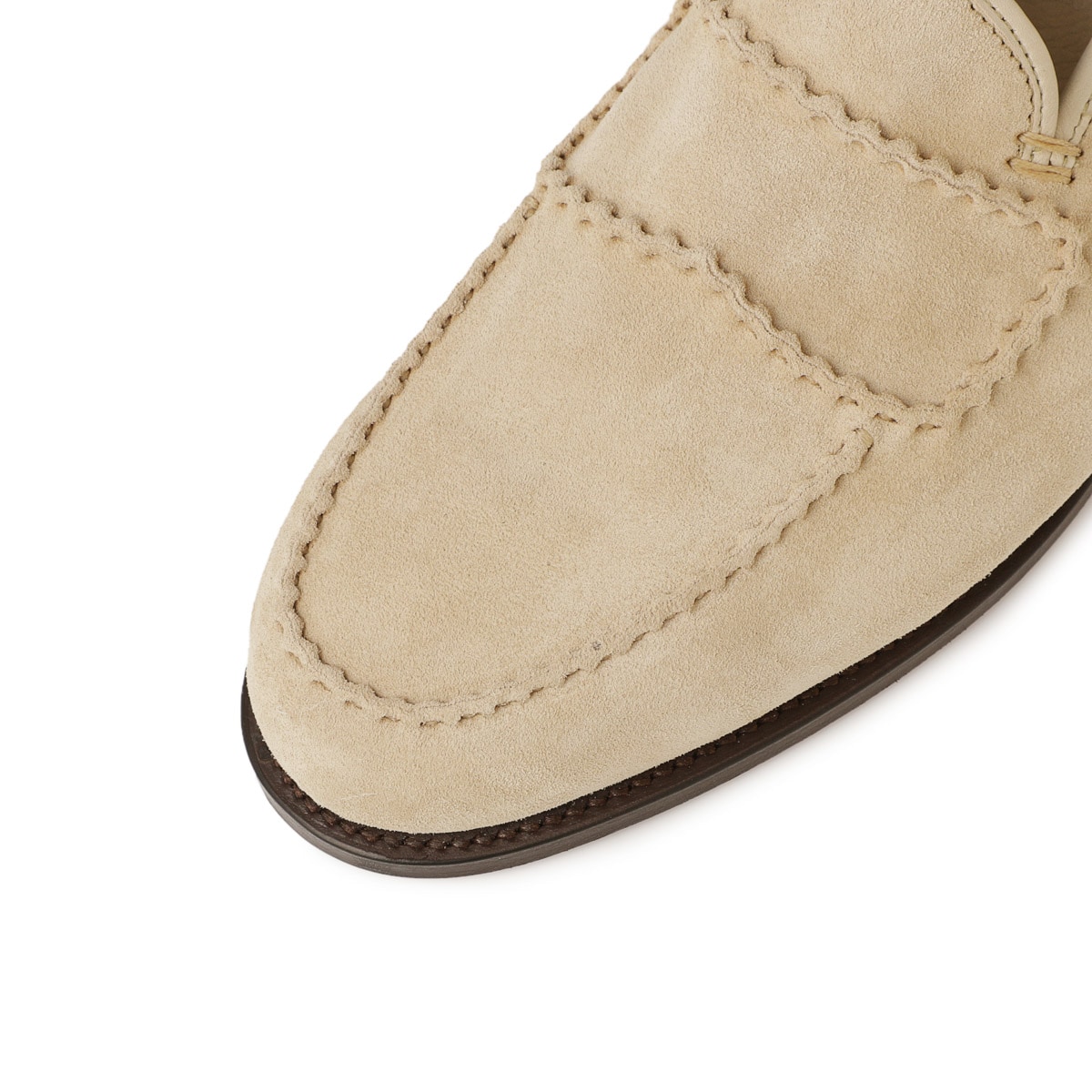 雑誌掲載　JOHN LOBB Bath スエード　ローファー　7 グレージュ 雑誌掲載JOHN LOBB Bath スエードローファー7 グレージュ