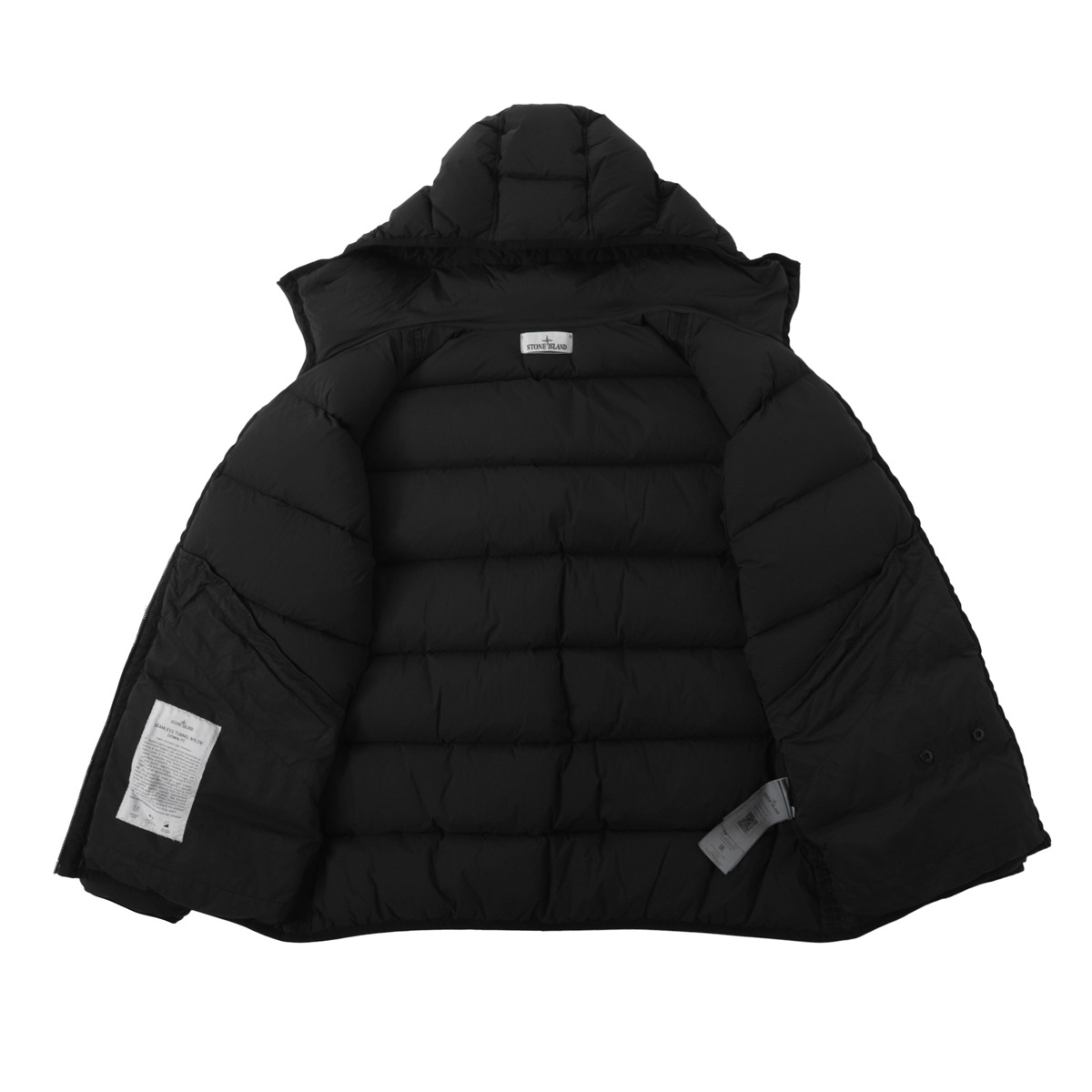 Stone ストーンアイランド　ダウンジャケット　Sサイズ STONE ISLAND (ストーンアイランド) ナイロン フルジップ ダウン
