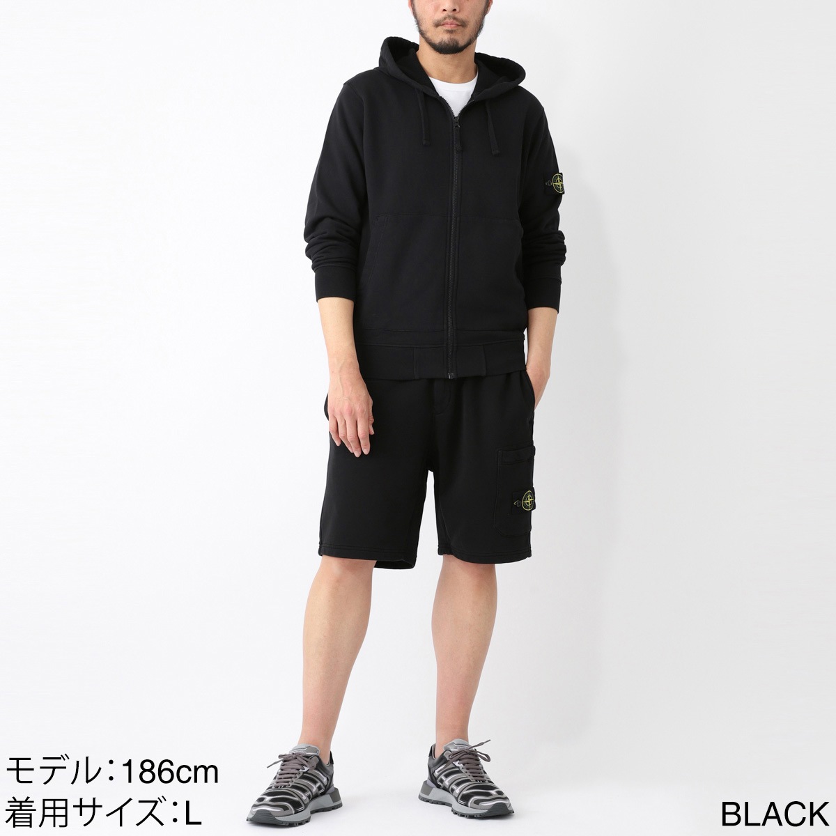 STONE ISLAND ストーンアイランド ジップアップパーカ/6100042 ORGANIC 