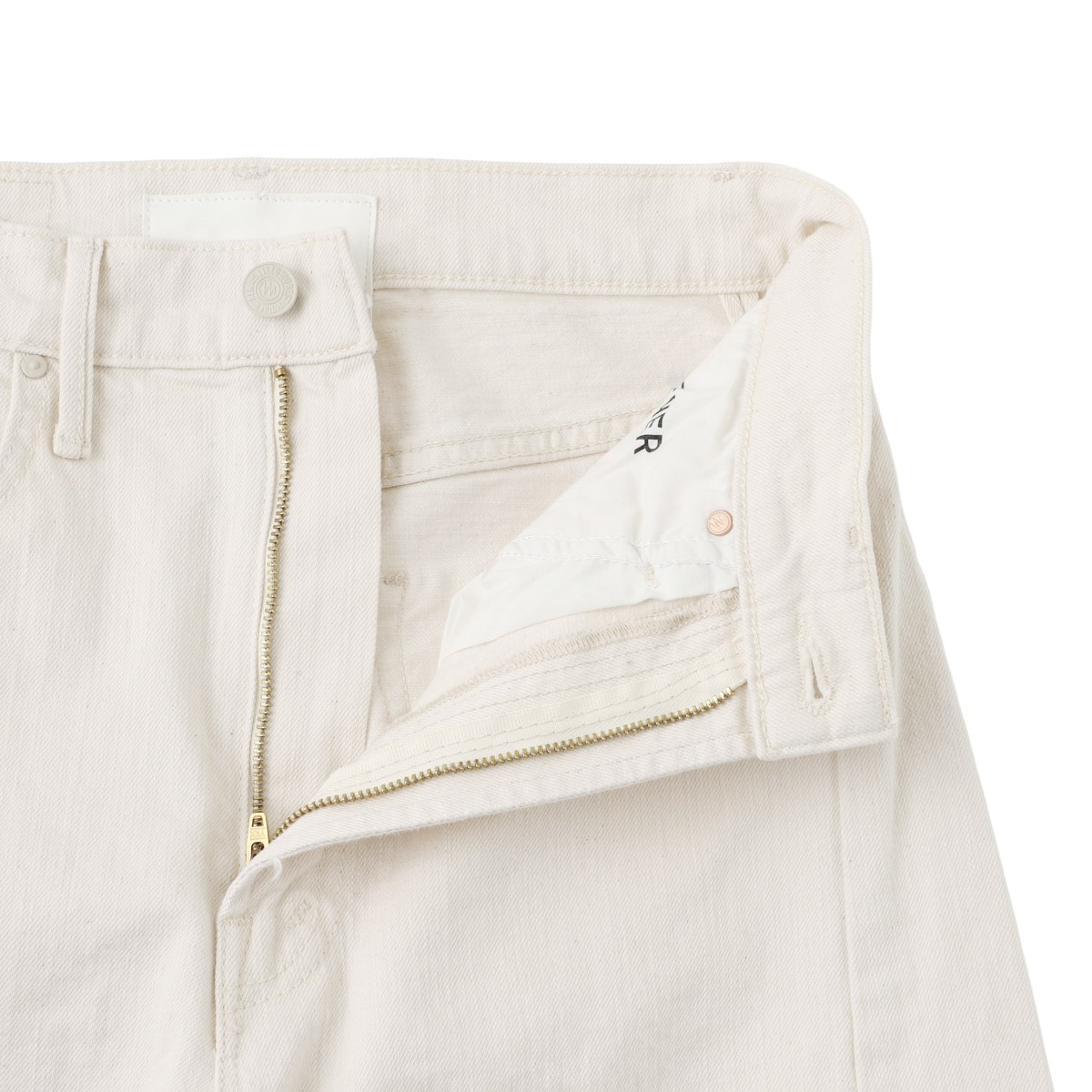 MOTHER マザー ジップフライジーンズ/THE HALF PIPE ANKLE ワイドカーブ デニムパンツ アンクル丈 レディース