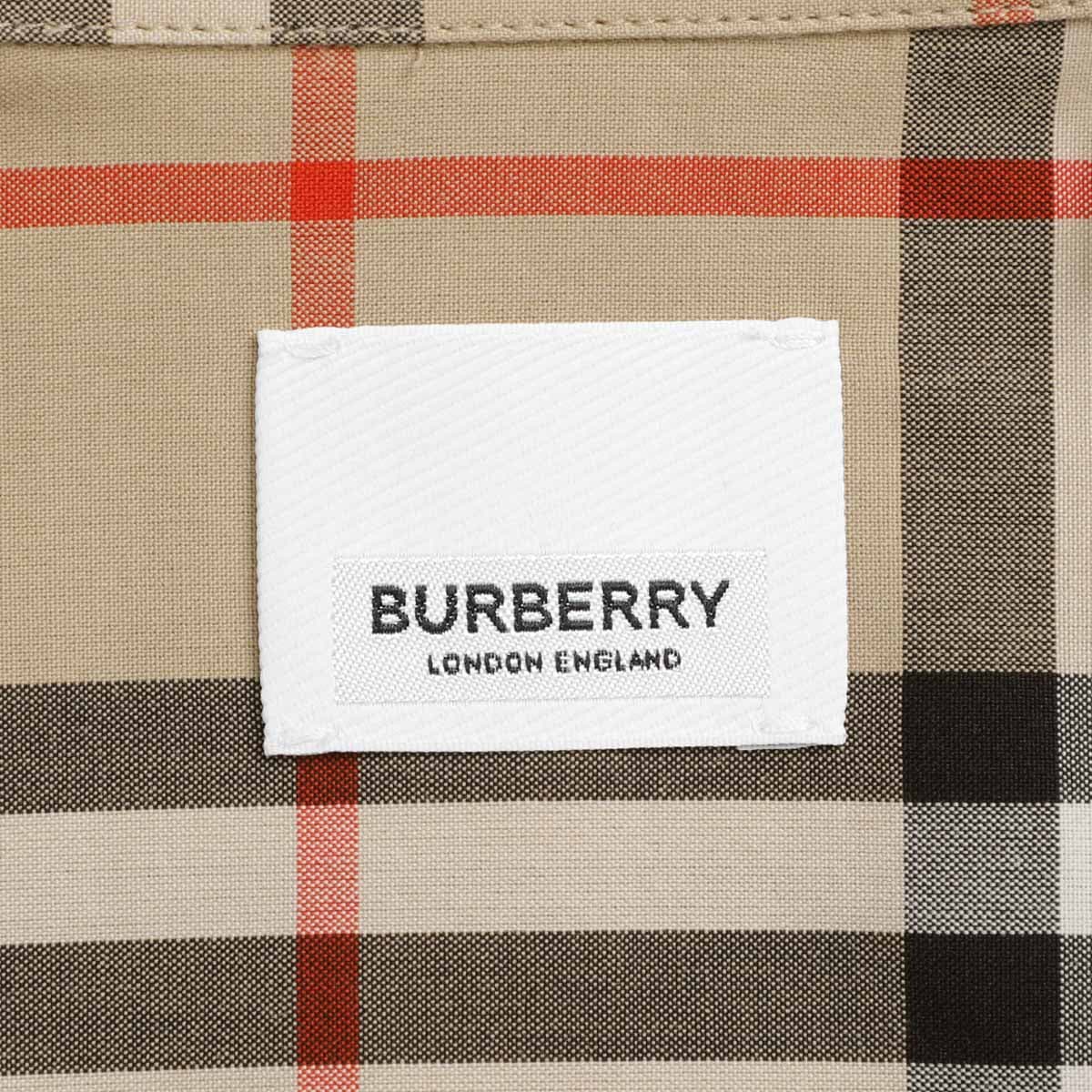 【タイムセール TOPS】BURBERRY バーバリー 長袖レギュラーカラーシャツ/総柄シャツ/M CASUAL SHIRTS メンズ